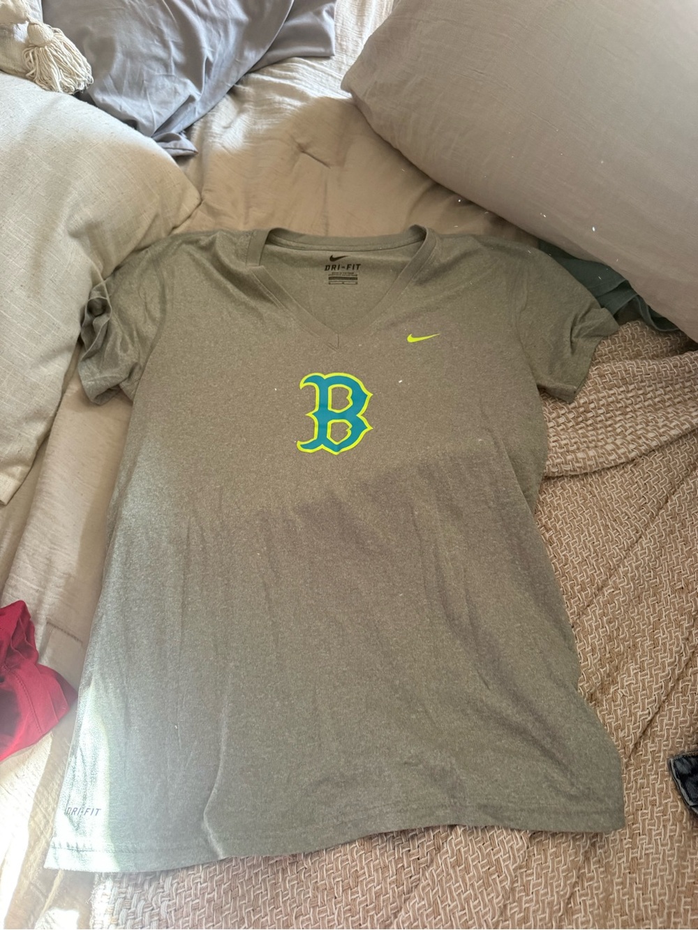 Nike Dri-FIT grey Boston B Tee